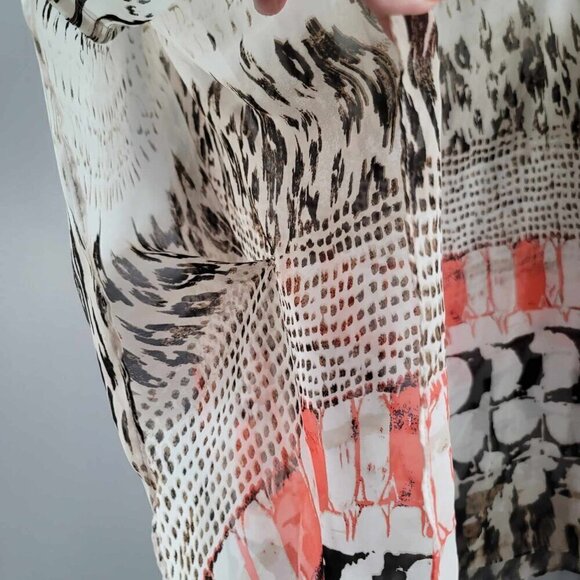 Addition Elle sheer bat wing blouse EUC - Picture 7 of 9